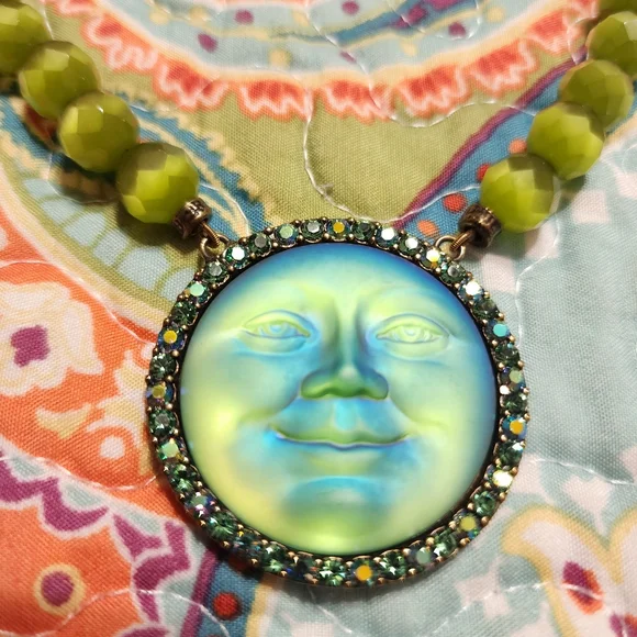 Kirk's Folly Seaview Moon Magic Iridescent Moon Necklace & Earrings Set